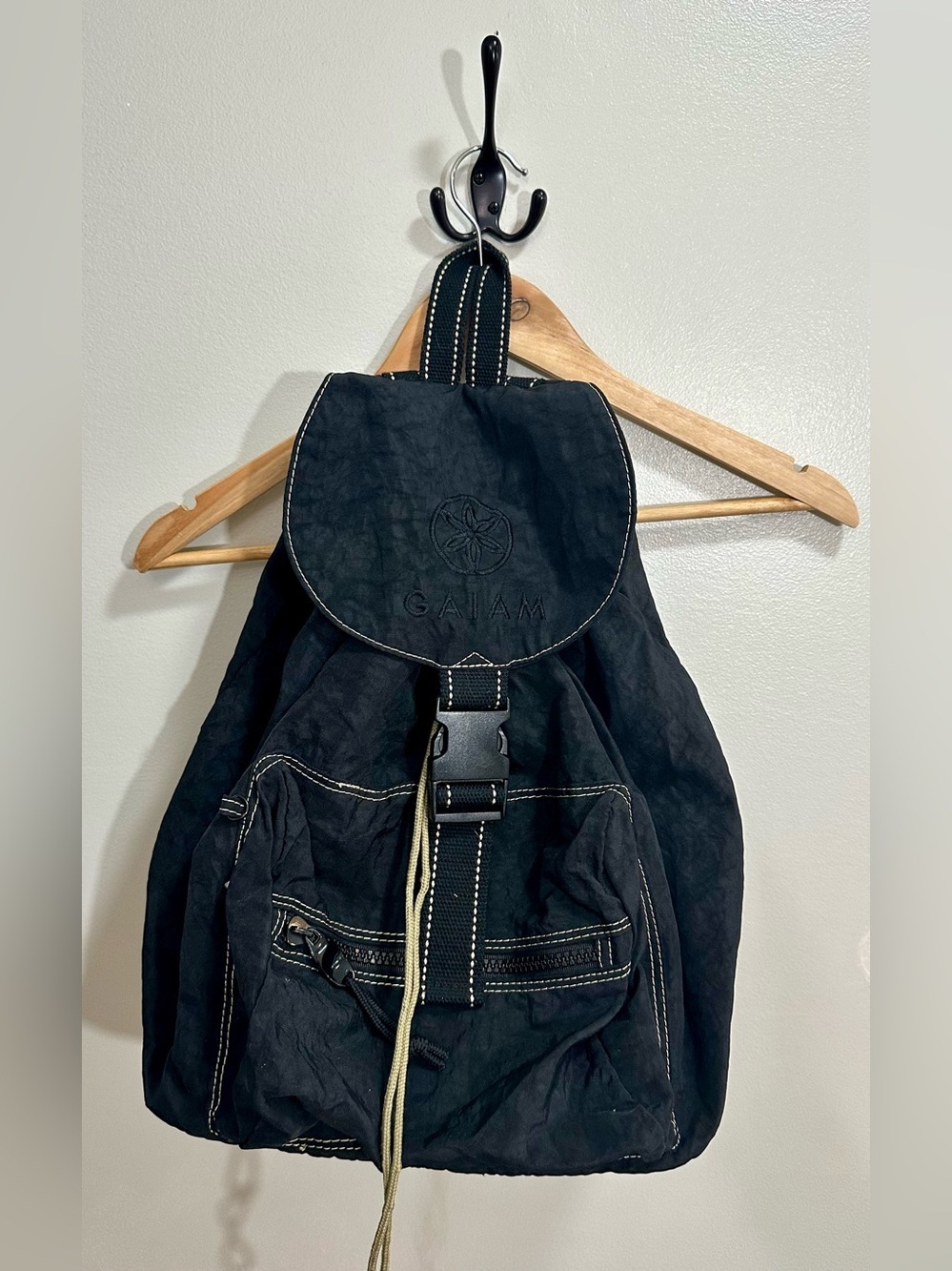 Gaiam Yoga Backpack with Mat Holder in Black